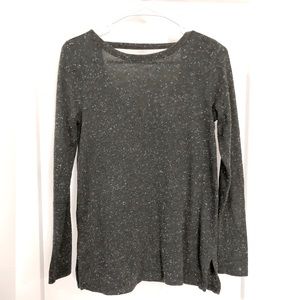 Loft Green Speckled Long Sleeve